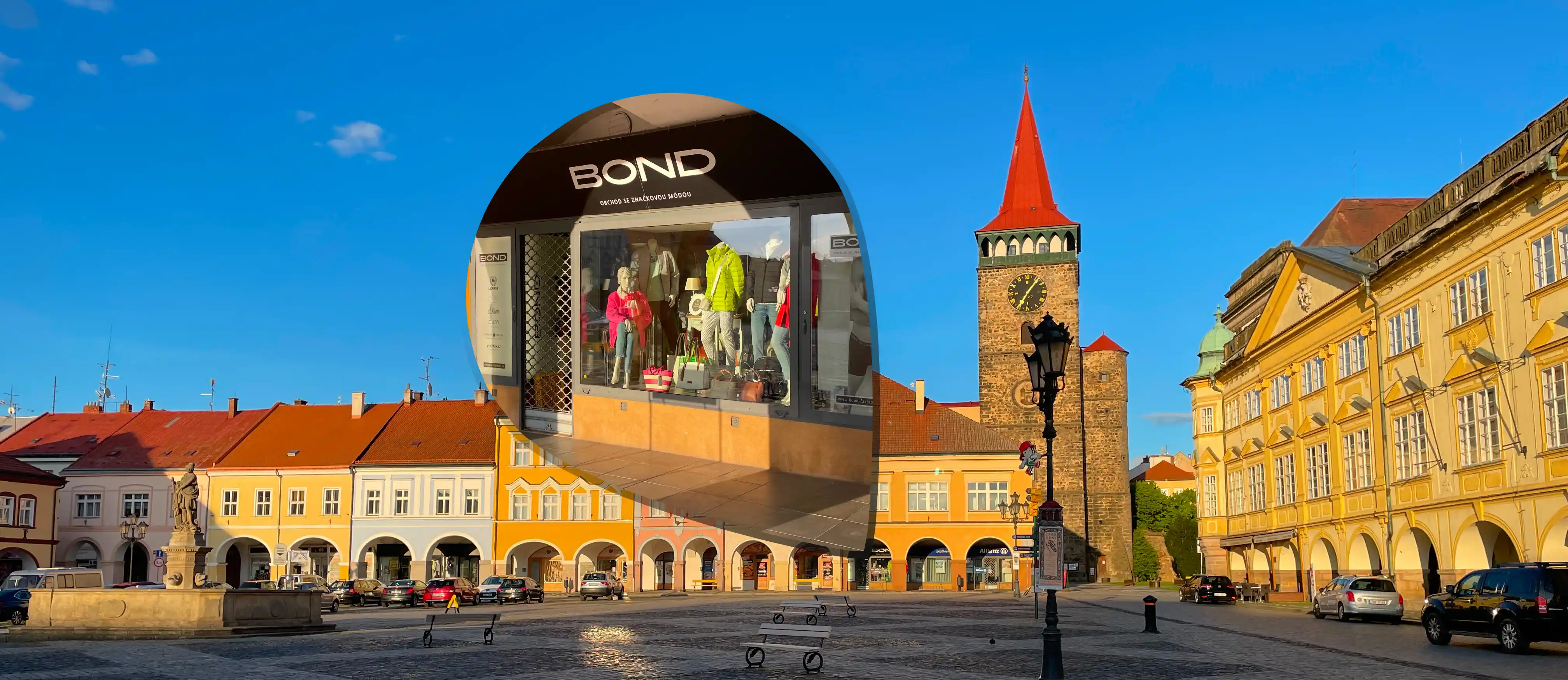 foto jicinskeho namesti v Jicine